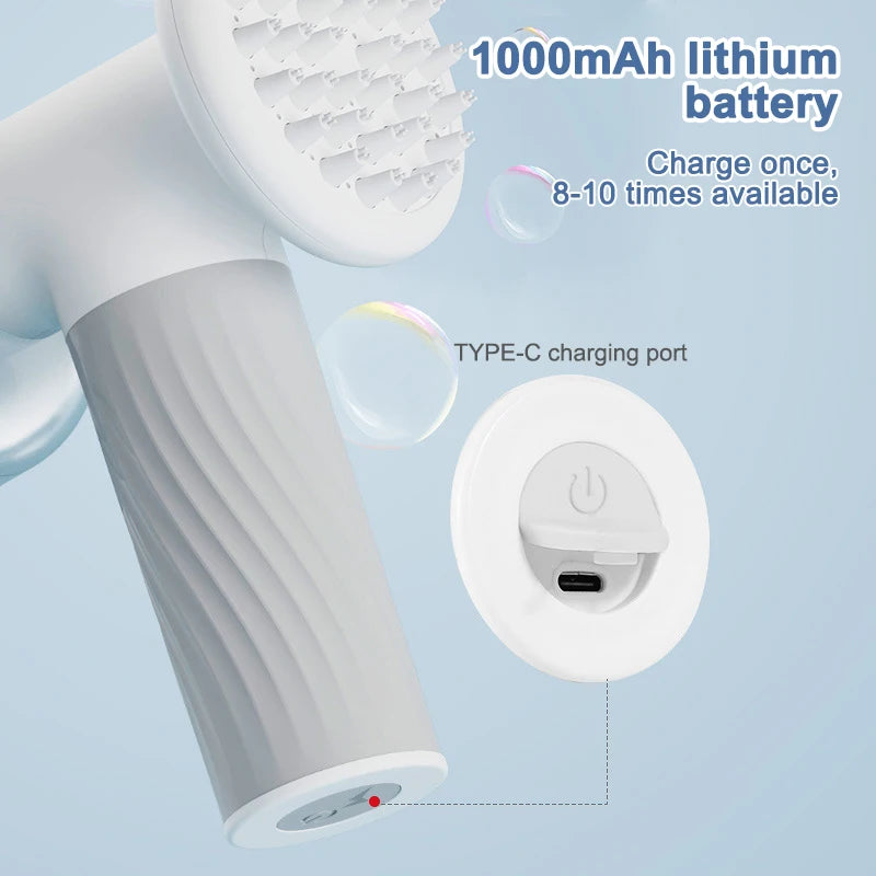 Dog Bath Brush Automatic Foaming Wireless Dog Scrubber Pet Shampoo Dispenser Shower Massage Grooming Bathing Supplies for Pets